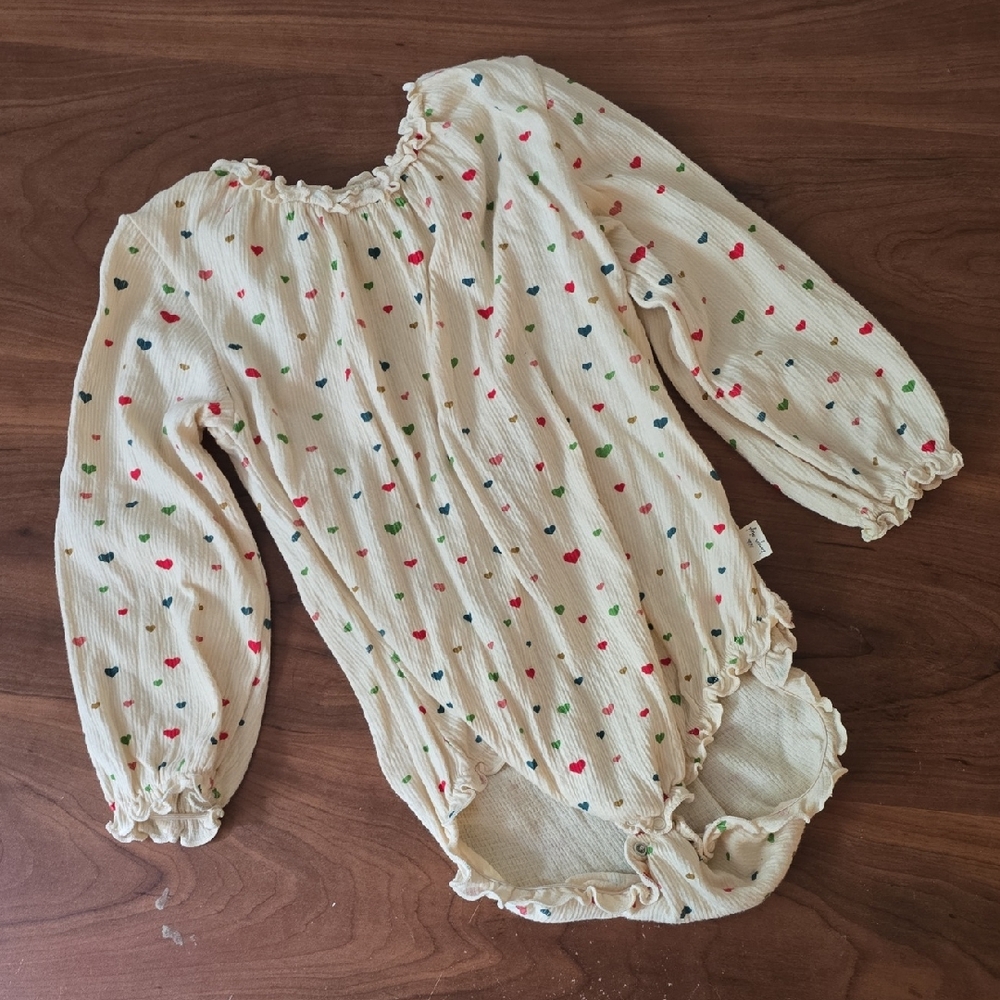 Konges Slojd Heart Longsleeve Romper